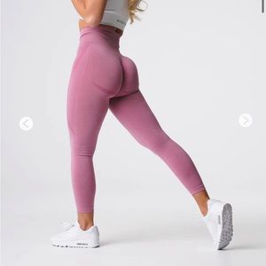 NVGTN | Pastel Pink Contour Seamless Leggings size SM
